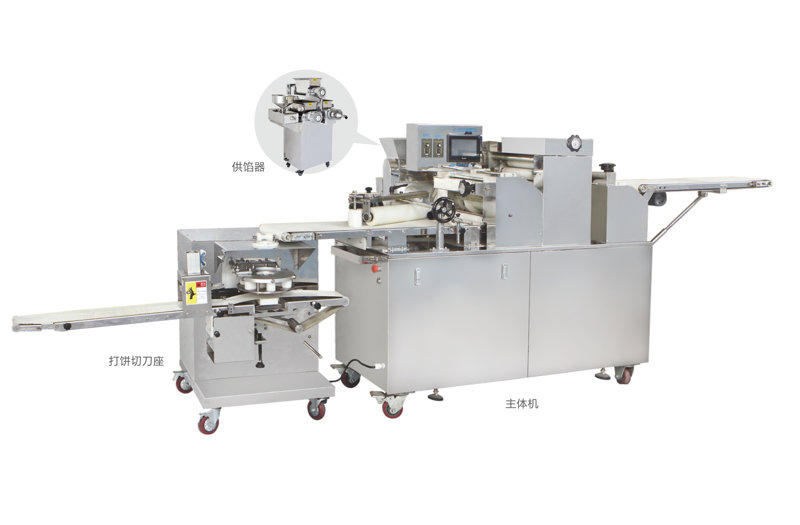 三道輪流芯餡全自動(dòng)酥餅機(jī)